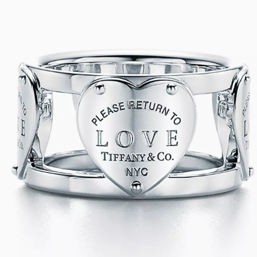 Tiffany & Co. Silver Love Heart Ring